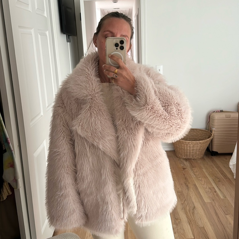 Faux fur jacket